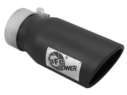 aFe MACH Force XP 3in Inlet x 4in Outlet x 9in Length Clamp-On Black Tip