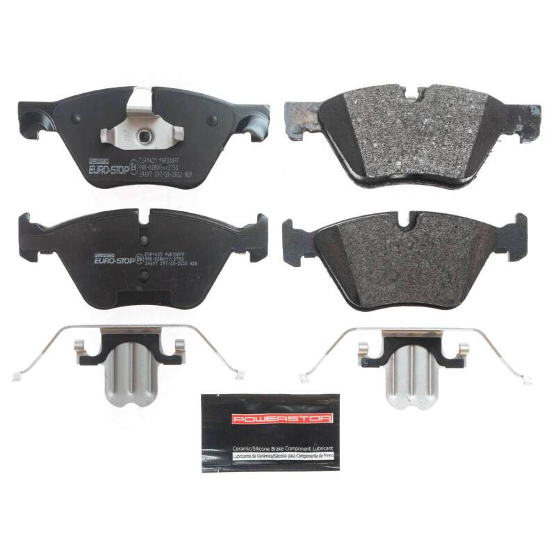 Power Stop 12-16 BMW 528i xDrive Euro-Stop ECE-R90 Front Brake Pads