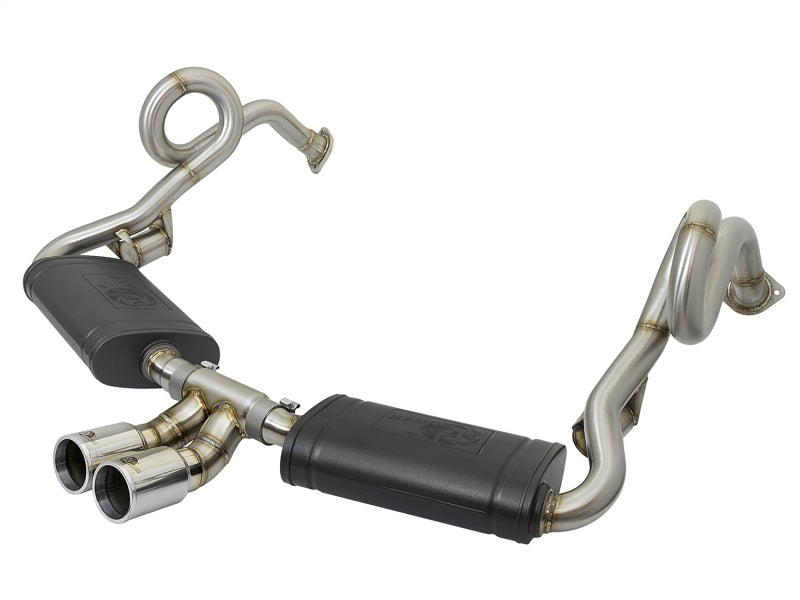 aFe MACH Force-Xp 2in 304 SS Cat-Back Exhaust w/Polished Tips 13-16 Porsche Boxster/Cayman 2.7L/3.4L