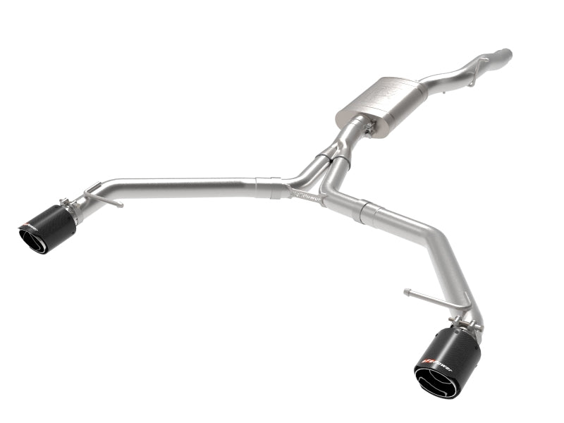 aFe MACH Force-Xp 13-16 Audi Allroad L4 SS Axle-Back Exhaust w/ Carbon Tips