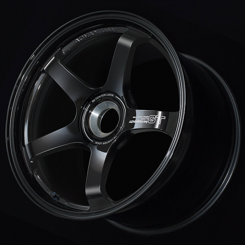 Advan GT for Porsche 18x12.0 / +47 Offset / 5x130 / 71.6mm Bore / Racing Titanium Black