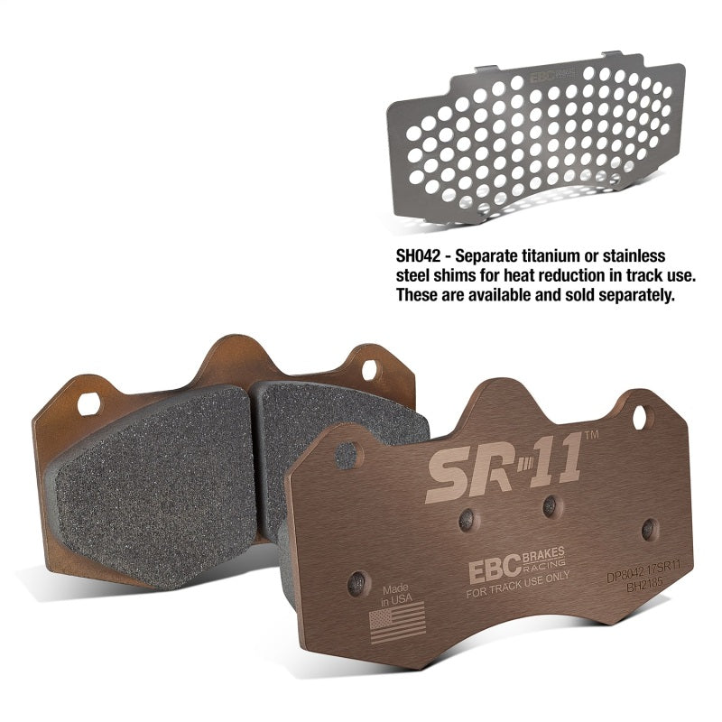 EBC Racing 15-21 Lotus Evora 3.5L Supercharged SR-11 Sintered Race Front Brake Pads
