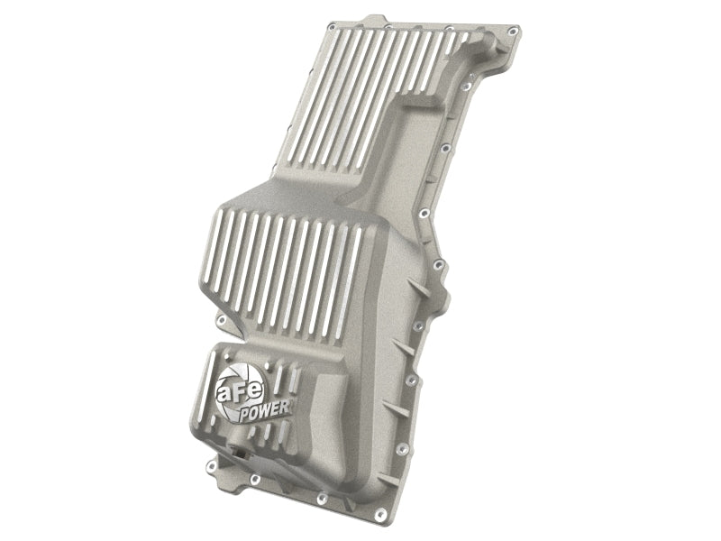 aFe 20-25 GM Trucks Engine Oil Pan - Raw w/ Machined Fins