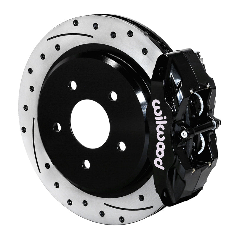 Wilwood 05-13 Chevy Corvette C6 Base DPC56 Rear Brake Kit - Black