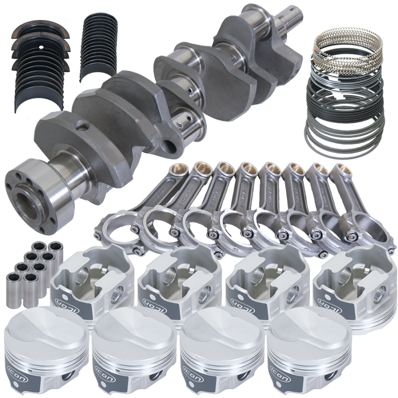 Eagle Chevy 454 1Pc 4.000in Crank 6.135in I-Beam Rod Closed Chamber 4.280in Piston Rotating Assembly