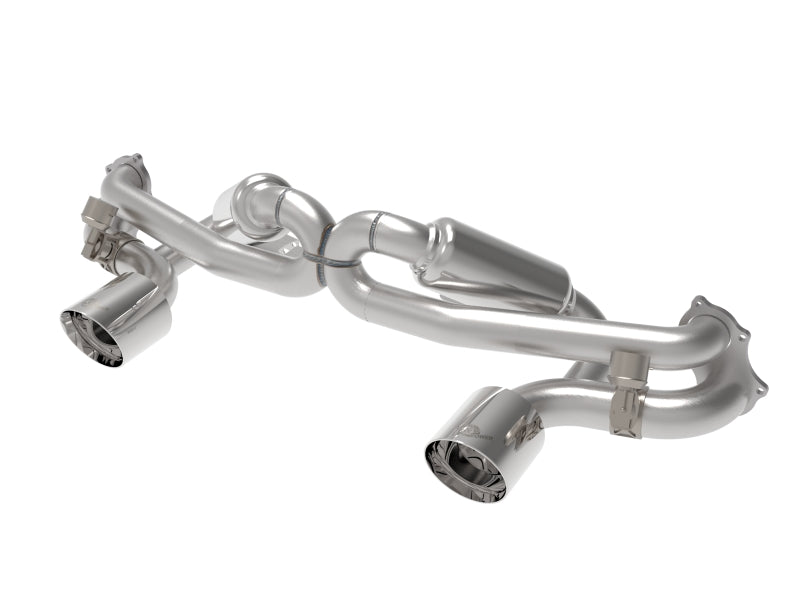 aFe MACH Force XP 2.25in-2.5in 304SS Exhaust Cat-Back 20-22 Porsche Cayman GT4 (718) - Polished Tips