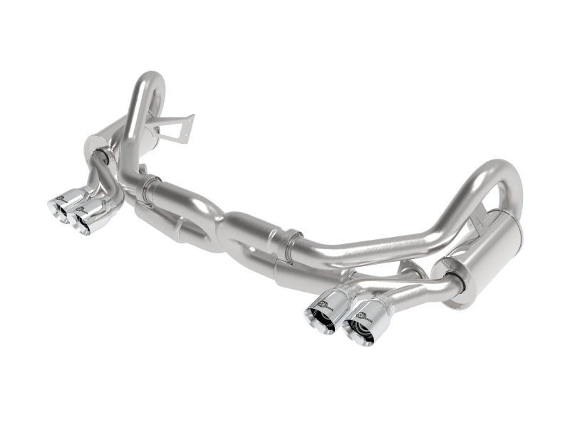 aFe MACH Force XP 12-16 Porsche 911 Carrera H6-3.8L SS-304 Cat-Back Exhaust w/ Polished Quad Tips