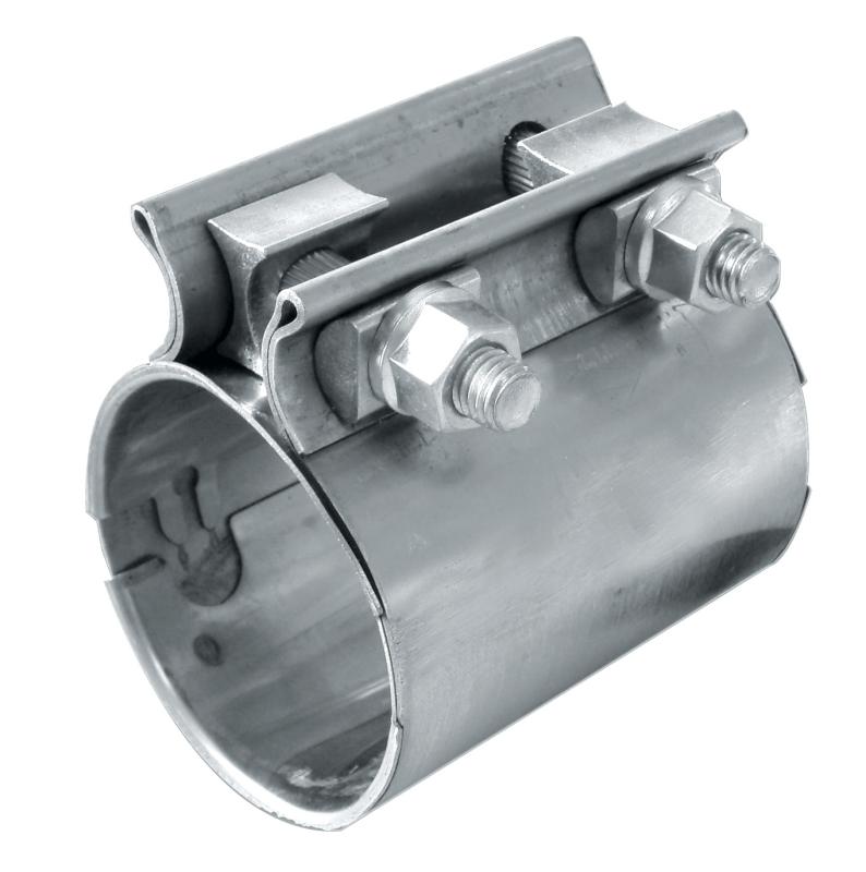 Vibrant Easy Seal SS Exh Sleeve Butt Joint Clamp for 3in O.D. Tubing also 3in Nominal Oval Tubing