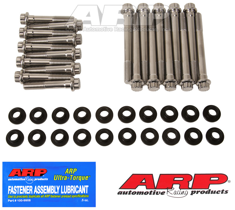 ARP SB Ford w/ W Heads SS 12pt Head Bolt Kit
