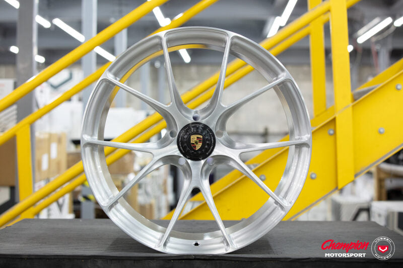 Vossen x Champion RS74 20x9.5 / Centerlock / ET38 - Brushed Gloss Clear Wheel - (992 Turbo - Front)