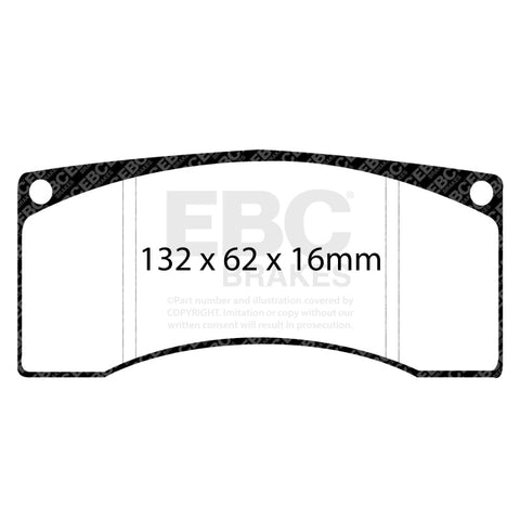 EBC Racing Alcon B-Type SR-11 Sintered Race Brake Pads