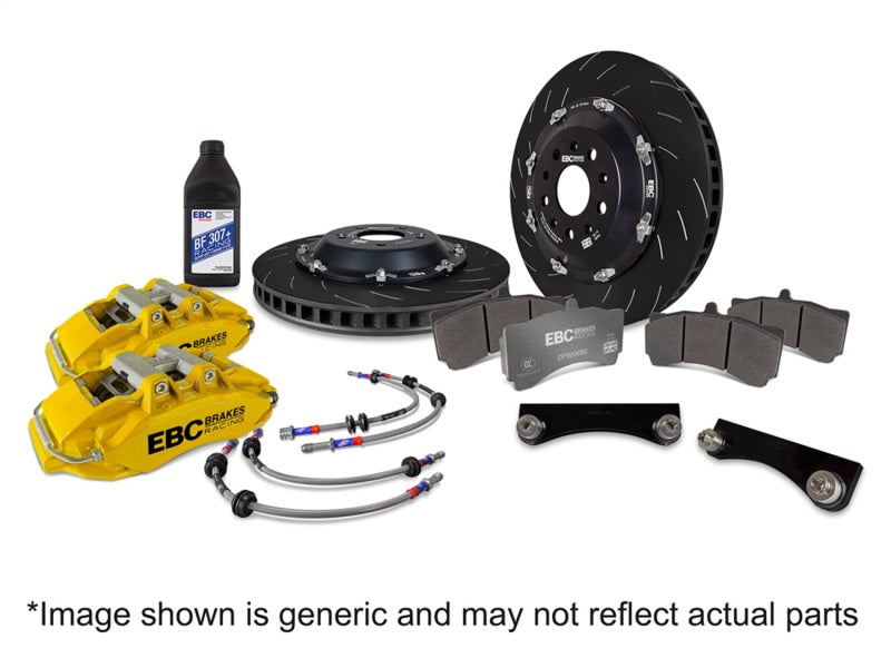 EBC Racing 89-98 Nissan Skyline GT-R R32/R33 Yellow Apollo-6 Caliper 355mm Rotor Front Big Brake Kit
