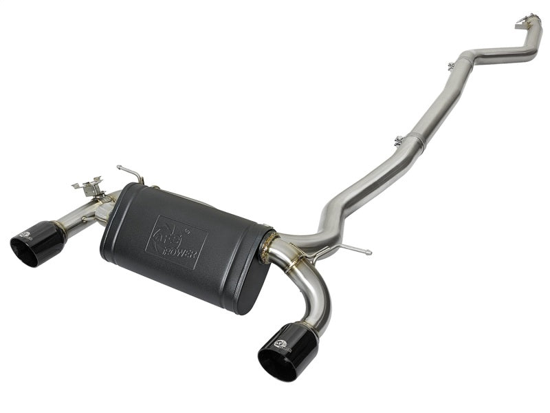 aFe MACH Force XP Exhausts Cat-Back SS 16-17 BMW 340i/iX 440i/iX (F3X) L6-3.0L (B58) w/Black Tips