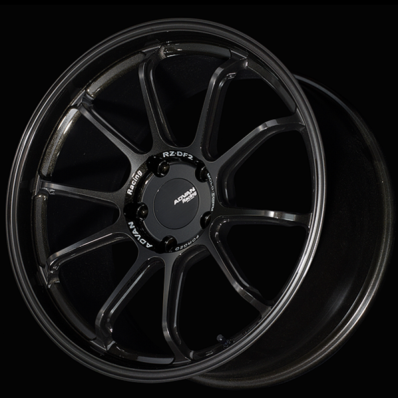 Advan RZ-DF2 for Porsche 20x10.0 / +40 Offset / 5x130 / 71.6mm Bore / Racing Titanium Black