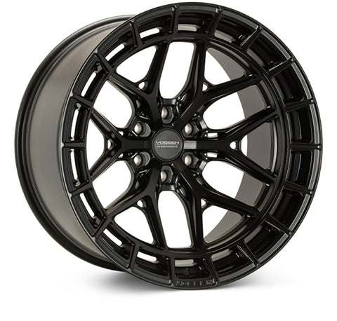Vossen HFX-1 22x12 / 8x170 / ET44 / 125.1 / Ultra Deep - Satin Black Wheel