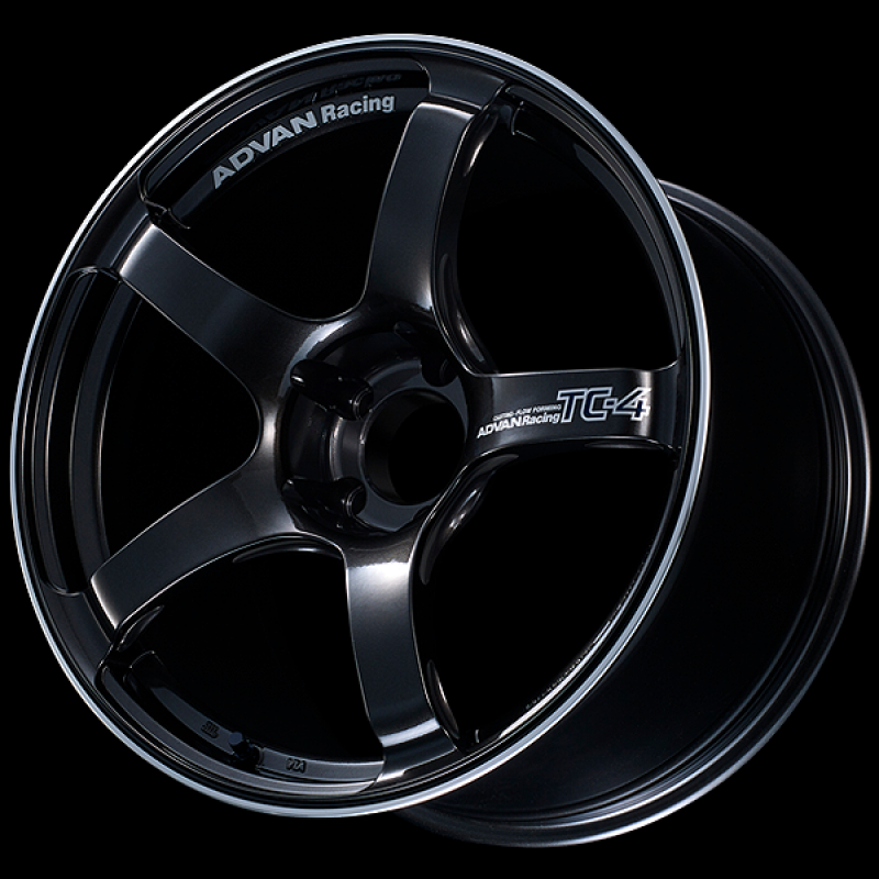 Advan TC4 15x8.0 / +28 Offset / 4x100 / 63mm Bore / Black Gunmetallic and Ring