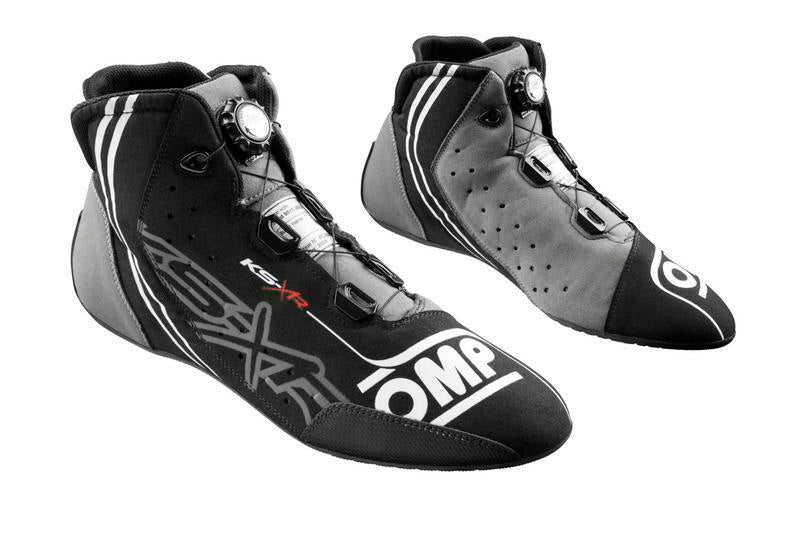 OMP KART SHOES KS-X FIA 8877-2022 BLACK/GREY/FLUO YELLOW SIZE 32