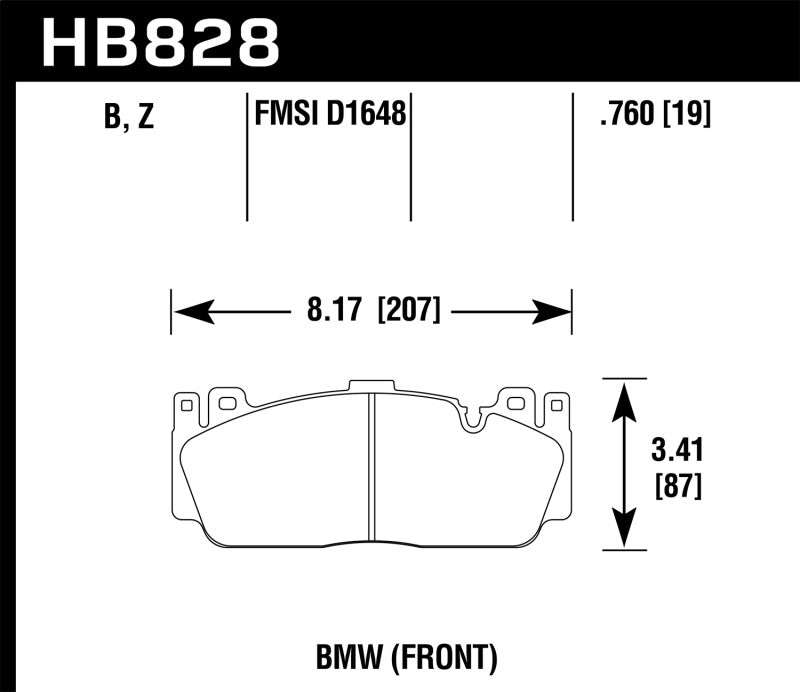 Hawk 12-20 BMW M2/3/4/5/6 DTC-70 Motorsports Front Brake Pads