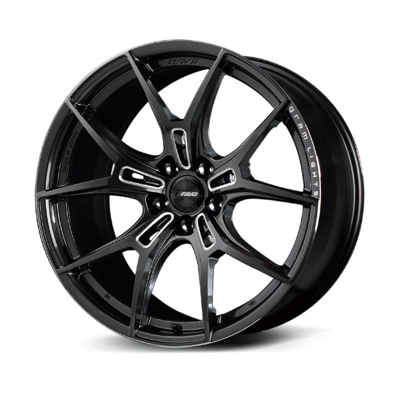 Gram Lights 57FXZ 20x9.5 +25 5x112 Super Dark Gunmetal and Machining Rim Edge DC Wheel