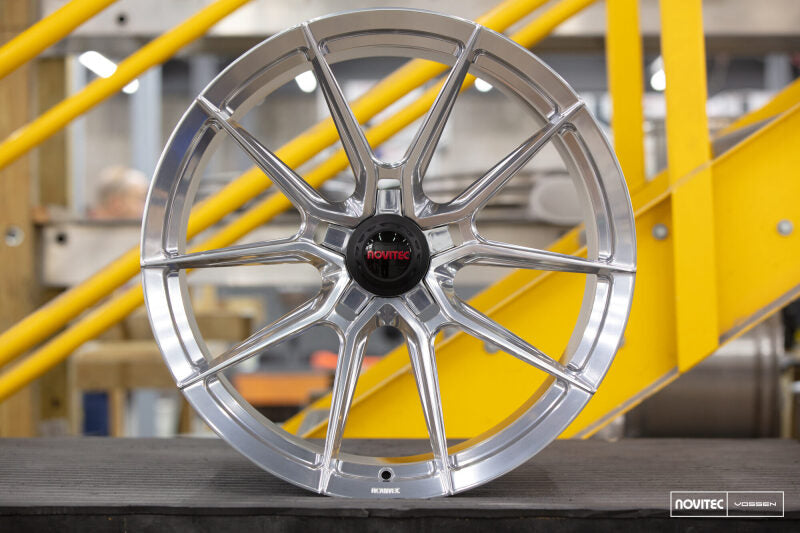 Vossen x Novitec NF10 21x9.5 / 5x114.3 / ET28 - Brushed Gloss Clear Wheel - (SF90 - Front)