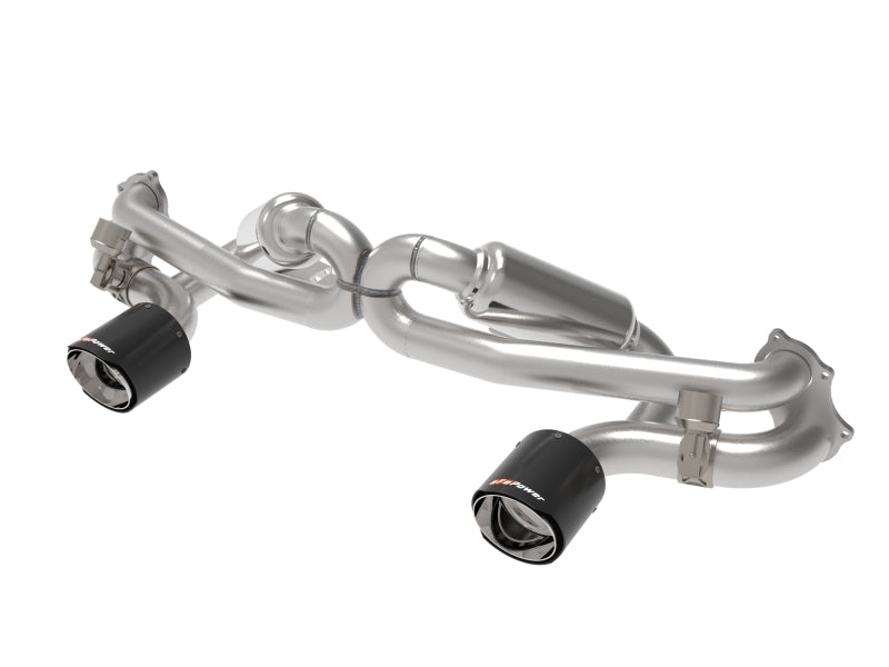 aFe MACH Force XP 2.25in-2.5in 304SS Exhaust Cat-Back 20-22 Porsche Cayman GT4 (718) - Carbon Tips