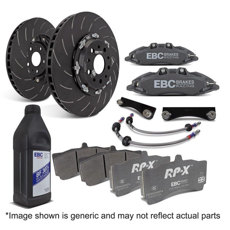 EBC Racing 2006 BMW 1-Series Supercup Anodized Apollo-4 Calipers 330mm Rotors Front Big Brake Kit