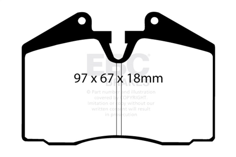 EBC Racing 89-95 Ferrari 348 3.4L RP-X Front Brake Pads