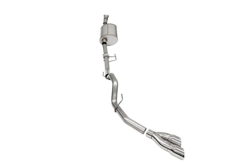 Corsa 2021-2025 Ford F-150 SuperCab/6.5in Bed 3.5L V6 Sport Cat-Back Single Side Exit-Polished