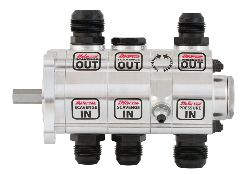 Peterson Fluid Systems R4 3-Stage Oil Pump - Right Side Mount - HV - Rear Drive - Front Pressure