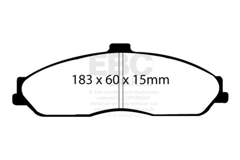 EBC Racing 05-09 Chevrolet Corvette (C6) Z51 SR-11 Sintered Race Front Brake Pads