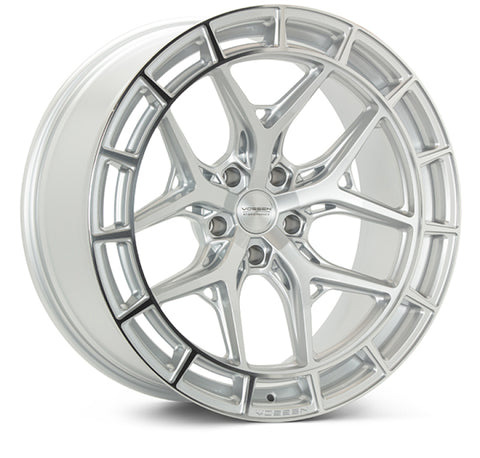 Vossen HFX-1 22x9.5 / 5x112 / ET15 / 66.5 / Deep - Silver Polished Wheel
