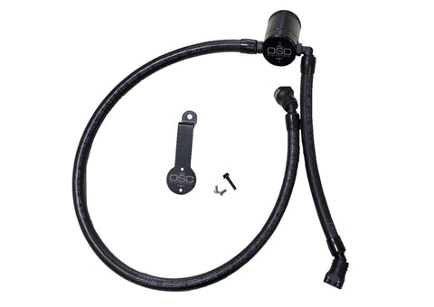 J&L 18-25 Jeep Wrangler JL 3.6L Driver Side Oil Separator 3.0 - Black Anodized