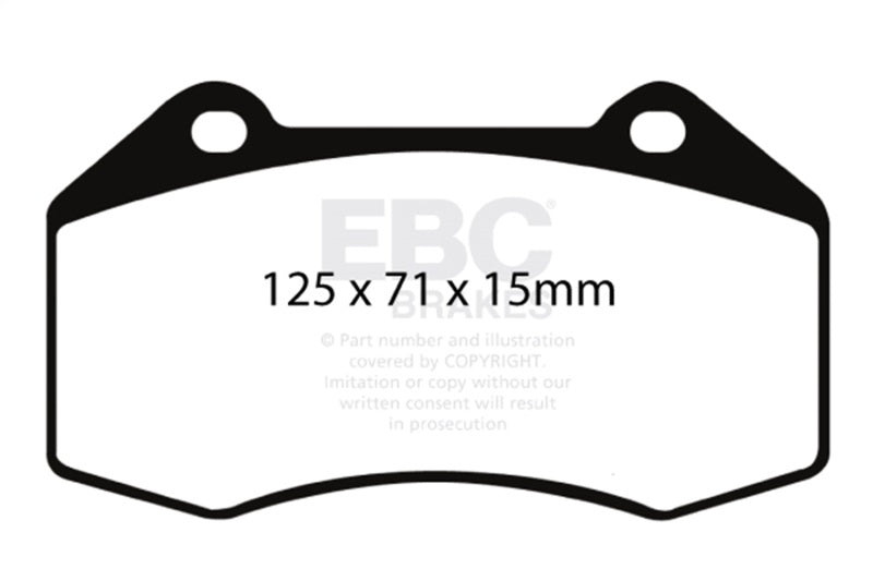 EBC Racing 07-08 Chevrolet Cobalt SS 2.0L Supercharged) RP-X Front Brake Pads