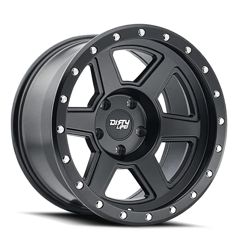 Dirty Life Compound 9315 20x9 / 5x127 BP / -12mm Offset / 78.1mm Hub Matte Black Wheel
