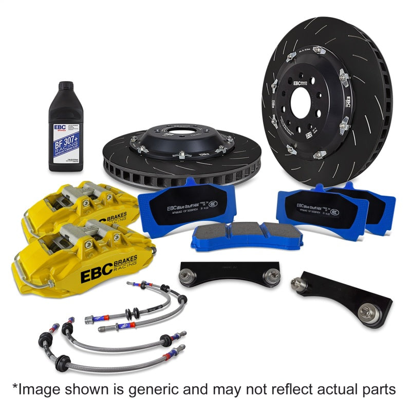 EBC Racing 2019+ BMW M235i (F44) Yellow 6 Piston Apollo Calipers 355mm Rotors Front Big Brake Kit