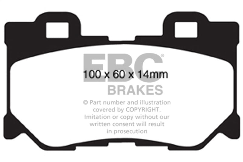 EBC Racing 08-13 Infiniti FX50 5.0L RP-X Rear Brake Pads