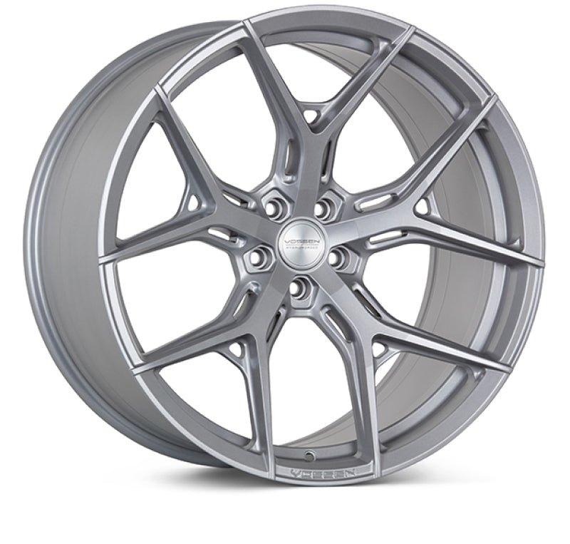 Vossen HF-5 19x10 / 5x120 / ET28 / 70.3 / Deep - Satin Silver Wheel