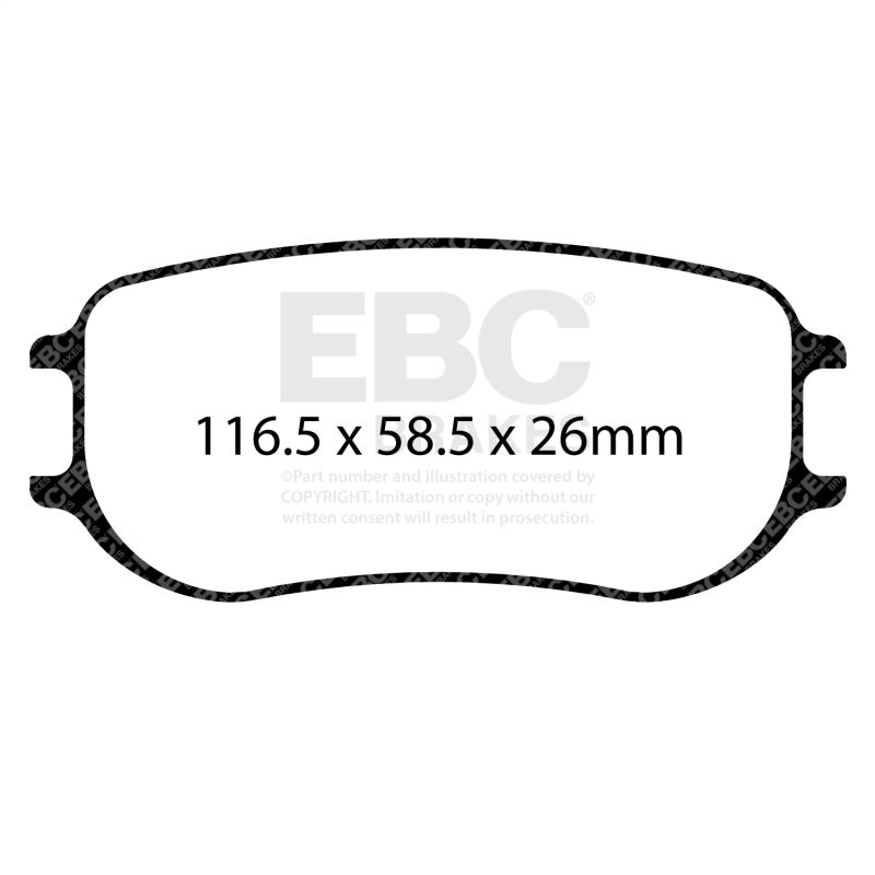 EBC Racing Porsche 991 GT3 Cup MR (w/PFC Brakes) SR-21 Sintered Race Rear Brake Pads