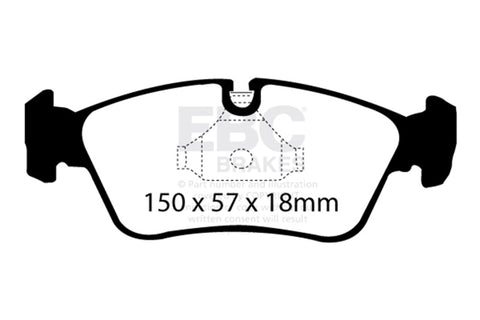 EBC Racing 96-98 BMW Z3 1.9L RP-X Front Brake Pads