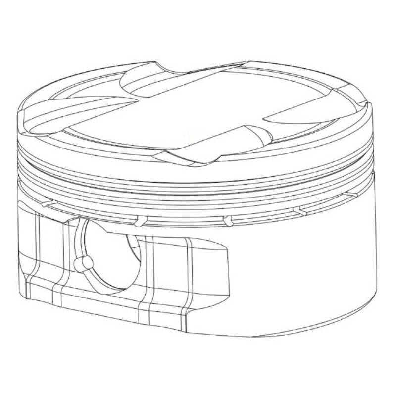 CP Piston & Ring Set for 4G63 2G-Bore (85.0rmm)-Size (Std)-CR (10.0 Eclipse / 10.5 Evo 8/9)