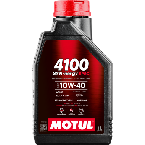 Motul 1L Engine Oil 4100 Syn-Nergy 10W40 -