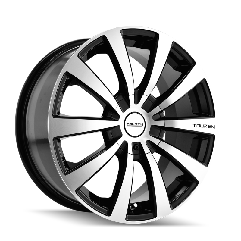 Touren 3130 TR3 15x7 / 4x100/114.3 BP / 40mm Offset / 67.1mm Hub Gloss Black Machined Wheel