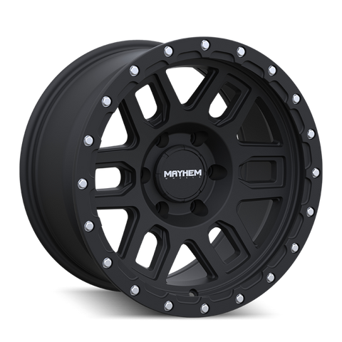 Mayhem 8304 Delta 17x9 / 6x139.7 BP / -12mm Offset / 106mm Hub Matte Black Wheel