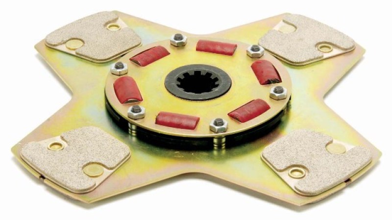 McLeod Disc Racing Only Sprung Hub Flat 4 Paddle 10.5in X 1-1/16 X10 Spline
