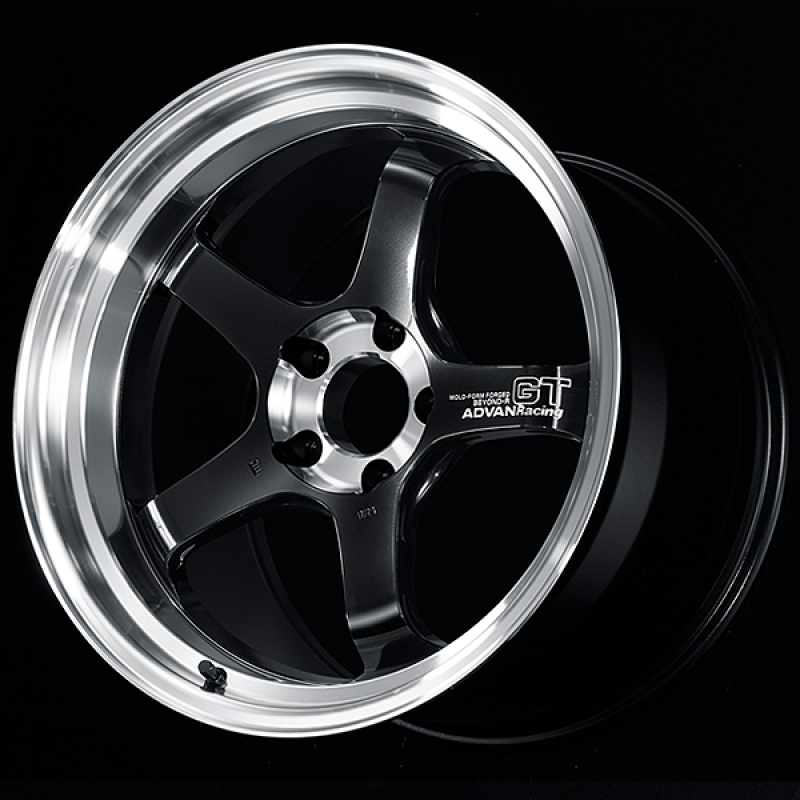 Advan GT Beyond-R 18X10.0 / +45 Off / 5x114.3 BC / 73mm Bore / Diamond Cut and Dark Platinum Black