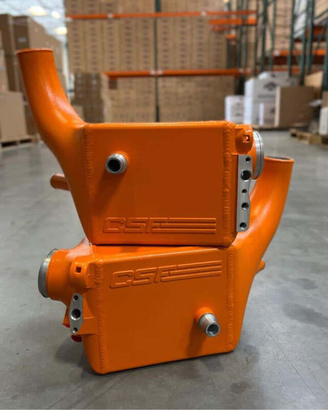 CSF 2014+ BMW X5M (F95) / X6M (F96) / XM (G09) Charge-Air-Cooler - Fire Orange Matte