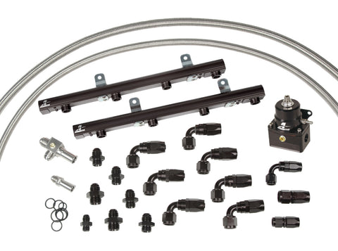 Aeromotive 99-04 Ford Lightning/Harley Supercharged 5.4L Fuel Rail Kit - Black