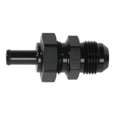 DeatschWerks 10AN Male Flare Bulkhead to 3/8in Hose Barb Straight
