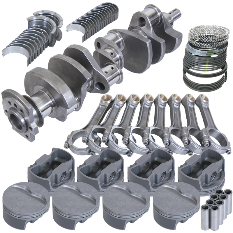 Eagle Chevy 350 3.750in Crank 6.000in I-Beam Rods -5cc Flat Top 4.040in Pistons Rotating Assembly