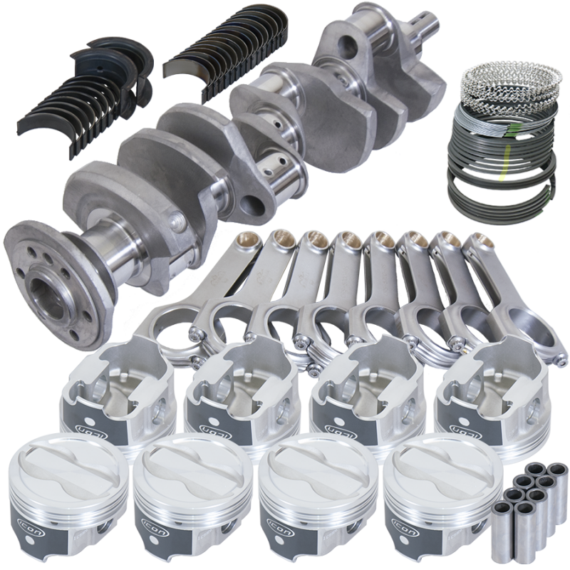 Eagle Chevy LT1 350 1Pc 3.750in Crank 5.700in H-Beam -18cc 4.060in Pistons Rotating Assembly